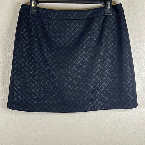 Express Black Lattice Print Mini Skirt - Picture 3 of 13